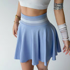 Tennis Skirt Exercise Skirt Badminton Skirt Seamless Knitted Four Sided Elastic Slim