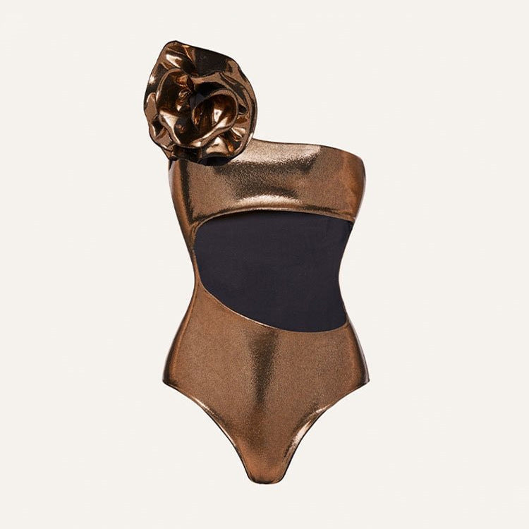 Golden Shoulder Swimsuit