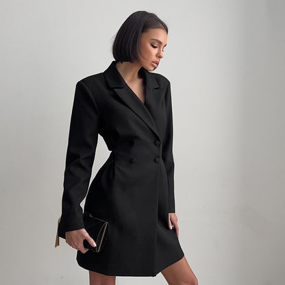 Sweet Cool Business Dress Spring Summer Office Waist Slimming Dress for Women