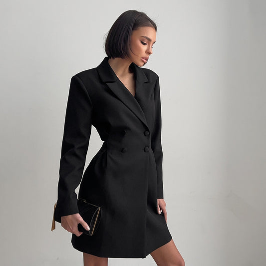 Sweet Cool Business Dress Spring Summer Office Waist Slimming Dress for Women