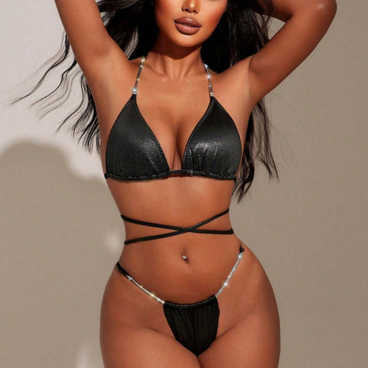 Traje de baño bikini sexy con bolsa triangular