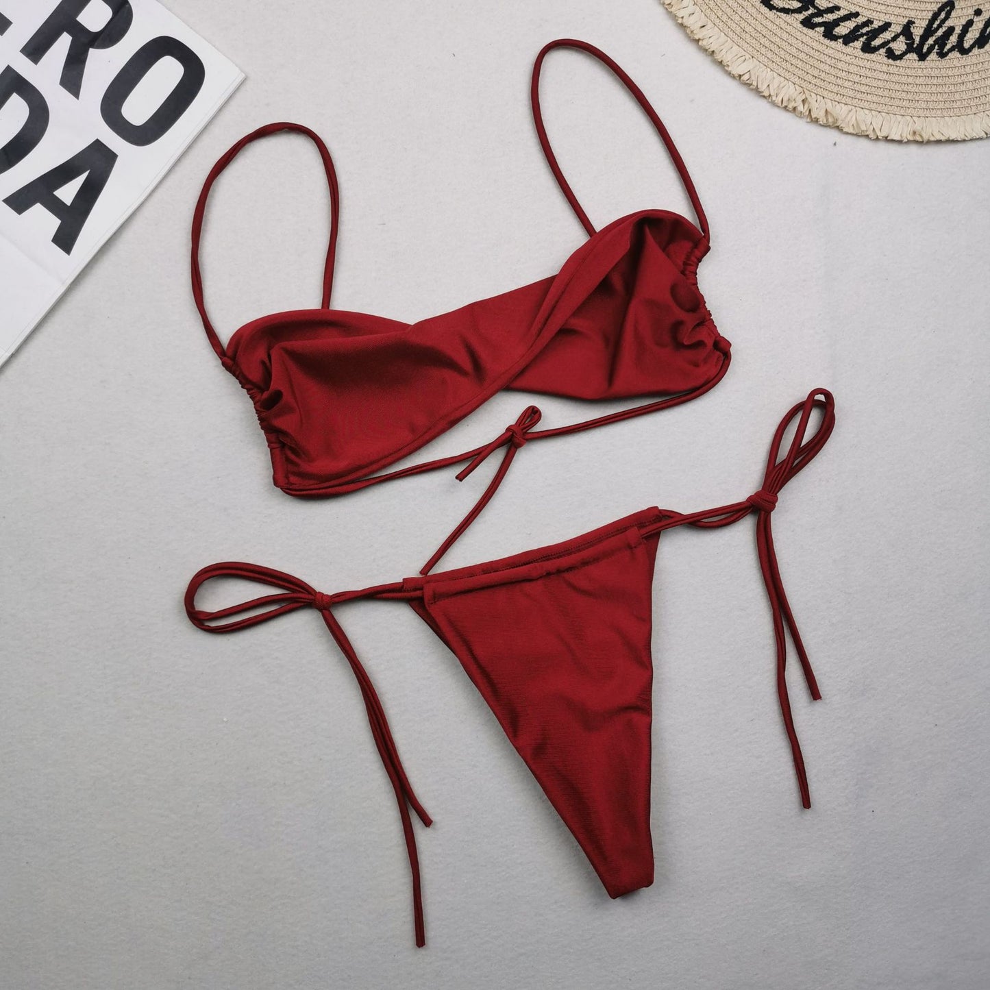 Bright red wine