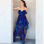 Maillot de bain une pièce à volants fleuris pour femme, tenue de vacances, de plage