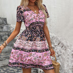 Summer Women Printing Bohemian Dress HUNDRED