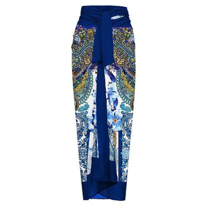 Blue and White Porcelain Hip Skirt-1