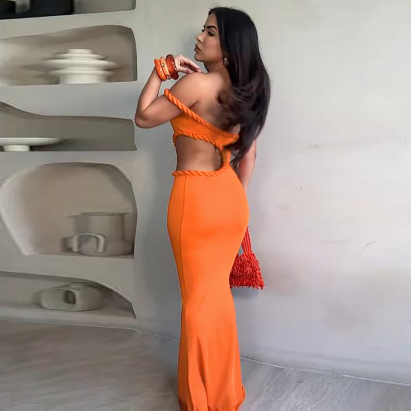Vestido corto ajustado de verano para mujer, sexy, con escote pronunciado y aberturas en la cadera.
