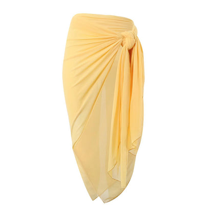 Yellow Wrap Skirt