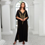 Cotton Printing Vacation Loose Maxi Dress Beach Jacket Maxi Dress Bikini Cover up Blouse EvenStar