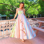 Sling Graffiti Printing Large Swing Dress XUYUN