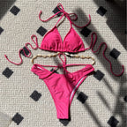 Plain Sexy Shell Chain Swimwear Swimsuit Bikini SanYuva