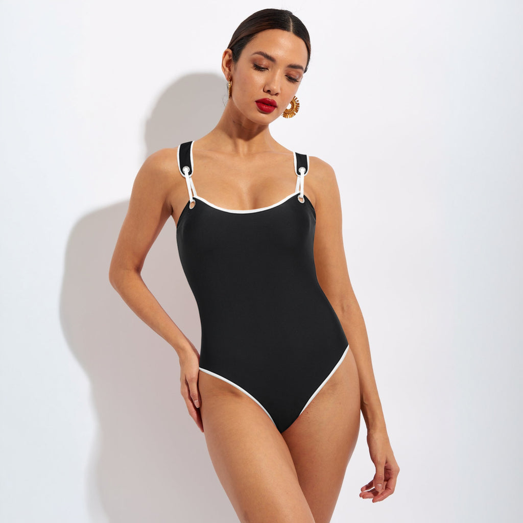 Swimsuit Black High Grade One Piece Swimsuit Women ShineRealm