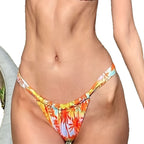 Swimsuit Tie Dye Bikini Sexy Halter Lace up Swimsuit Women Bikini MagicSwing