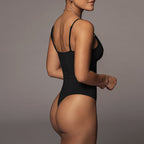 Body sexy moulant en forme de T pour femme, vêtement d'été dos nu, col en V, bretelles