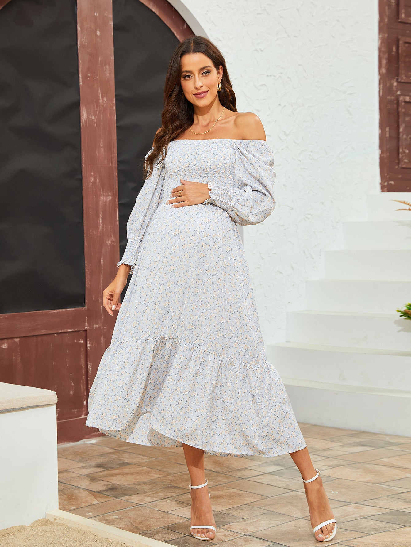 Light blue small pattern