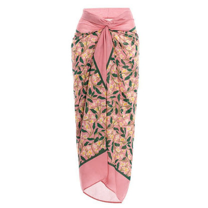 Pink round-Collar Skirt