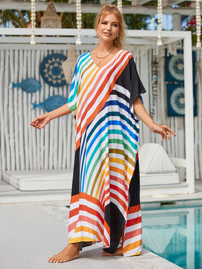 Black Background Arc Color Stripes 6
