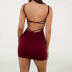 Women Backless Strap Sexy Slim Fit Dress EFFISEN