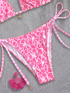 Bikini Three Point Halter Strap Sexy Split Bikini High Grade Sense Beach Swimsuit WithWind