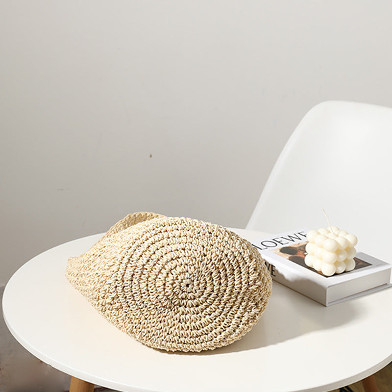 Hand Woven Bag Woven Bag Straw Bag Woven Bag Bucket Bag Seaside Vacation Beach Bag EaseWoven