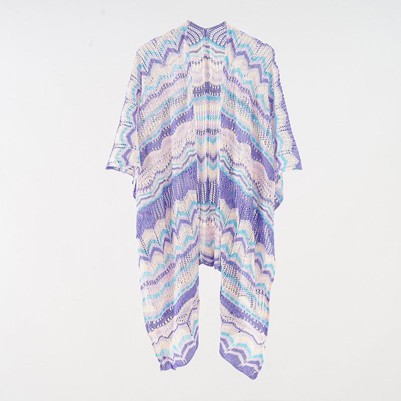 Shawl Travel Wear Cape Shawl Travel Scarf Women Outer Wear Cloak Ice Silk