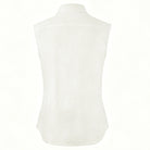 French Casual Cotton Linen Sleeveless Shirt Women Summer Collared Double Pocket Loose Shirt Vacation Top CONY