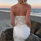 Sexy Women Clothing Sequin Sequined Frayed Beach Vacation Tube Top Eedele