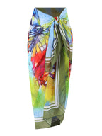 Traje de baño Lonkey estampado de dos piezas, traje de baño conservador, bikini para mujer