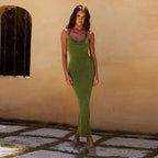 Sexy Dress Women Summer Sexy Cami Dress Backless Vacation Sheath Dress FREYA