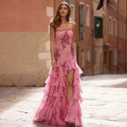 Spring Summer Women Printed Sexy Tube Top Dress RMAI
