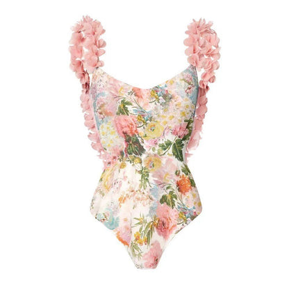 Pink Floral Separate Jumpsuit