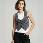 Top Product Washable Bandage Dress Women Cowboy Vest Shocen