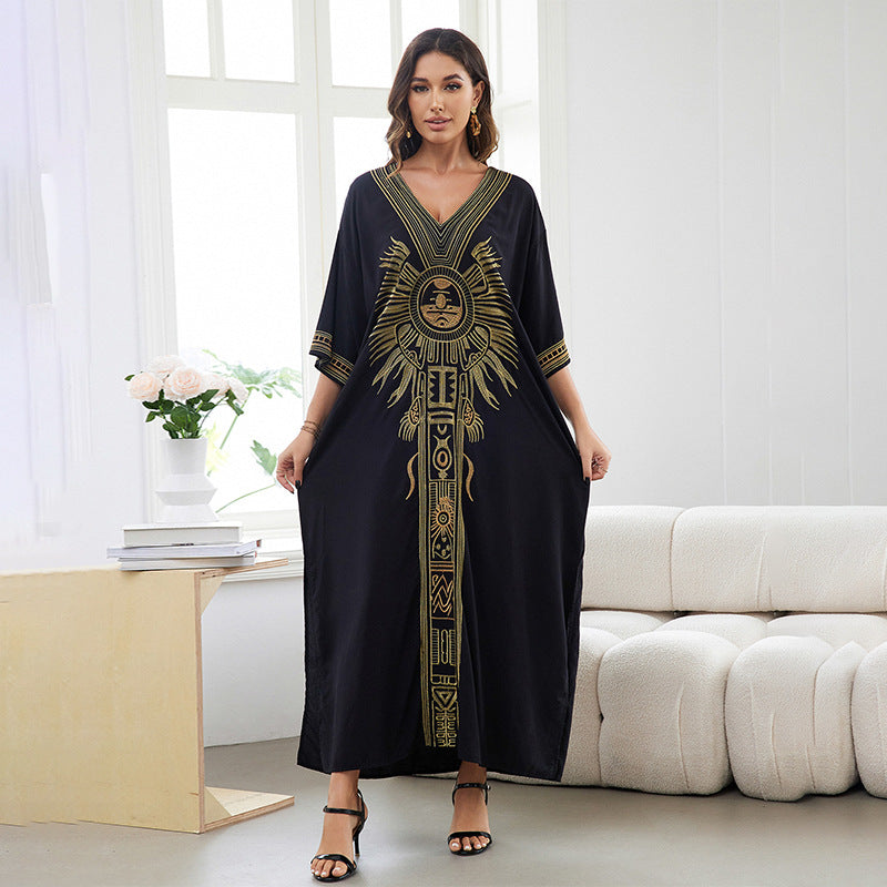 Robe de plage brodée pour les vacances à la mer, paréo de plage, robe longue pour femme, paréo de bikini