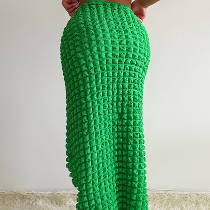 Falda larga de verano con cintura ajustable y sexy para mujer, falda larga asimétrica irregular de verano.
