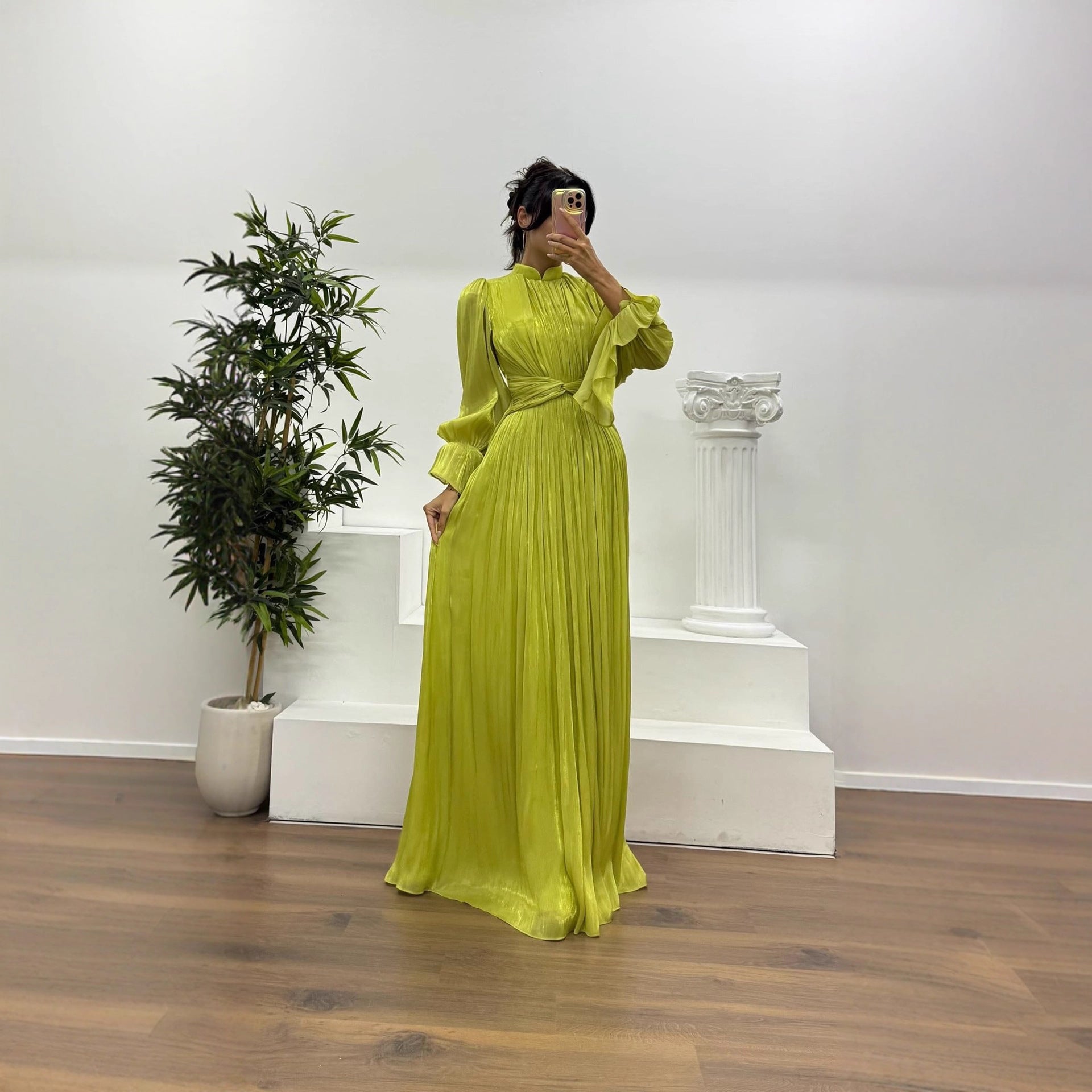 Summer French Elegant Dress Waist Dress XUYUN