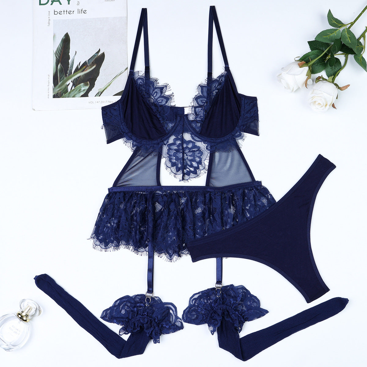 Dark Blue Containing Leggings