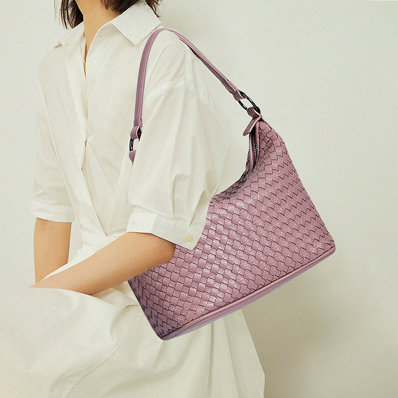 Summer Woven Portable Large Capacity Underarm Bag Simple Light Luxury Women Bag