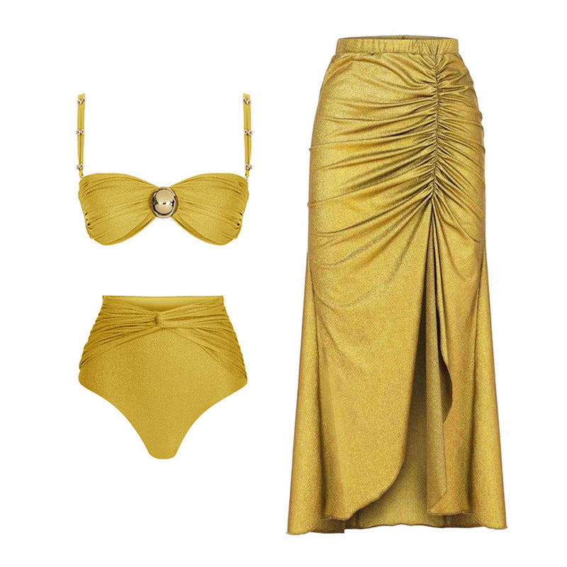 Yellow Split Suit