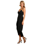 Spring Summer Women Clothing New Fashion Solid Color Strap Dress for Women DreamFashion