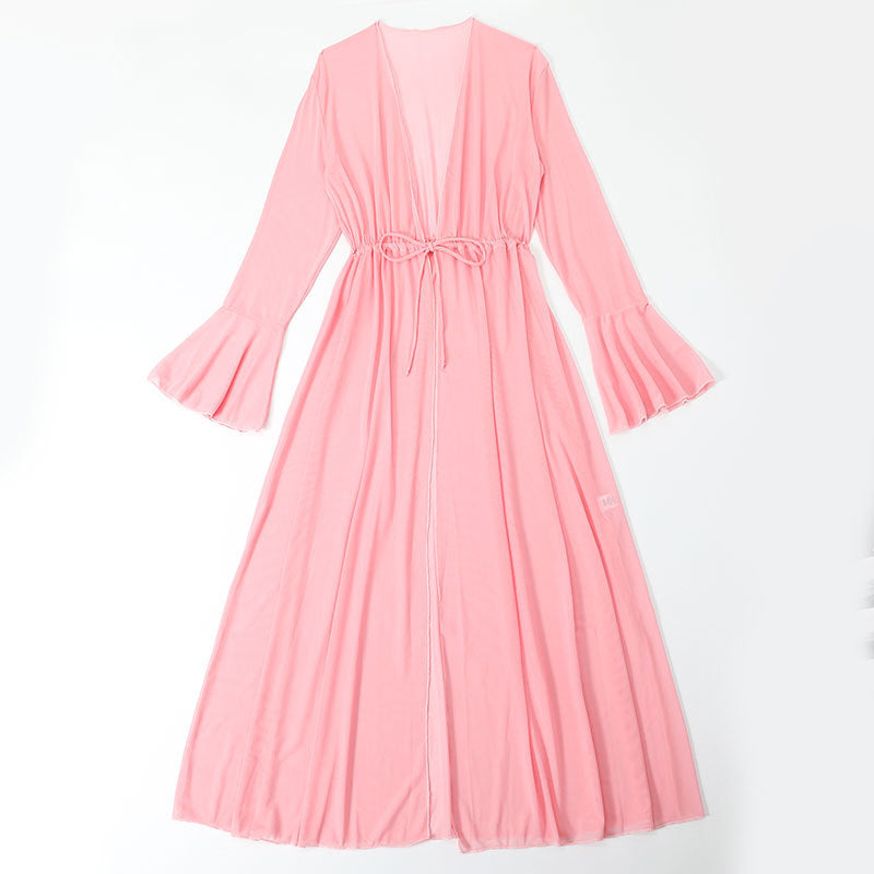 Traje de baño sin mangas, conjunto de bikini acolchado, bikini sexy para mujer, chal de malla