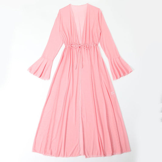 Traje de baño sin mangas, conjunto de bikini acolchado, bikini sexy para mujer, chal de malla