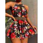 Conservative Swimsuit Printed Swimsuit Women One Piece Beach Dress Swimwear Kaijea