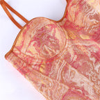 Orange Double Shoulder Strap with Cup Women Tube Top Court Body Shaping Top Beloved