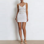 Women Clothing Short Chic U Collar Hollow Out Cutout Sexy Suspenders Adjustable Buckle Short Short