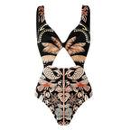 Traje de baño de una pieza adelgazante sexy de primavera para mujer