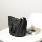 Hand Woven Bag Woven Bag Straw Bag Woven Bag Bucket Bag Seaside Vacation Beach Bag EaseWoven