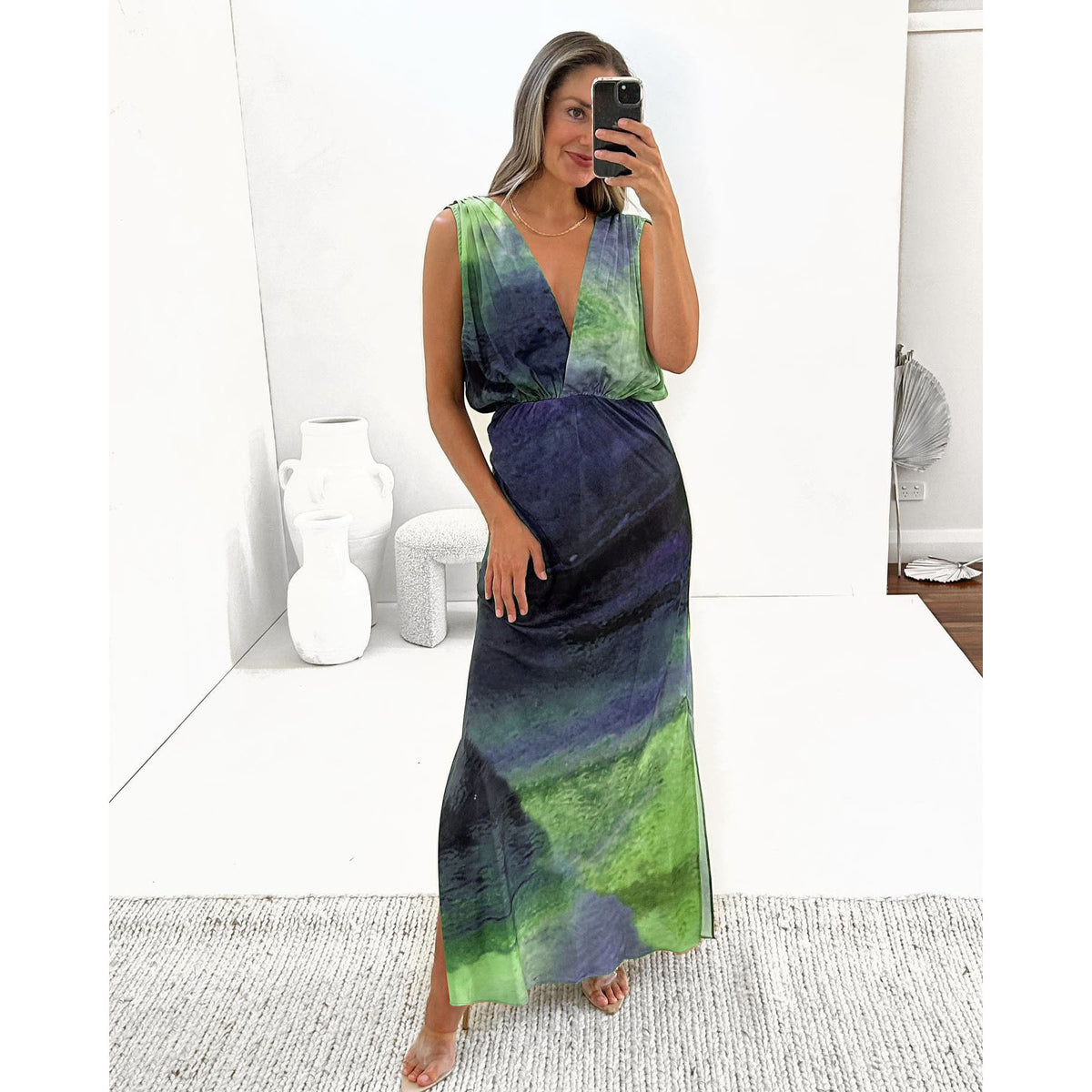 Enter Spring Summer Sexy Backless Slit Dress Loose Vacation Women Clothing Dress Oyrina
