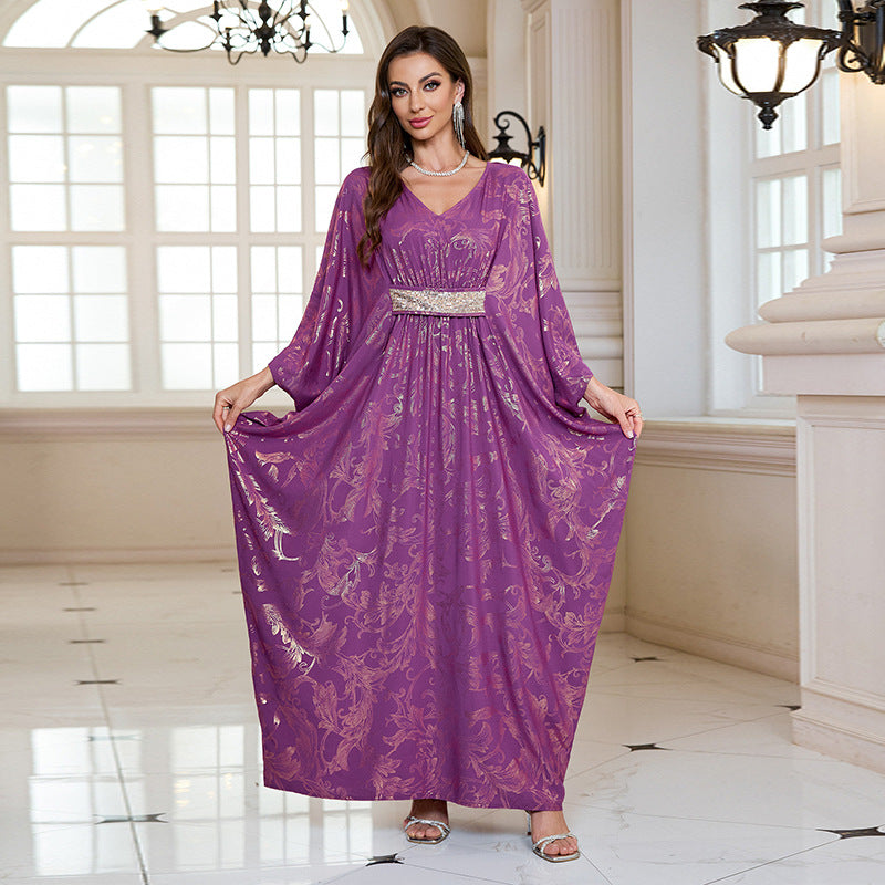 Maxi vestido de playa de rayón bronceador con protección solar para mujer, túnica holgada, salida de playa