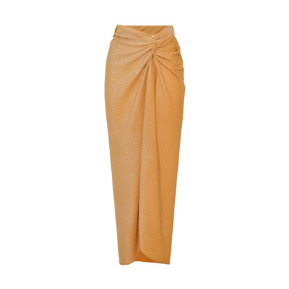 Golden Wrap Skirt