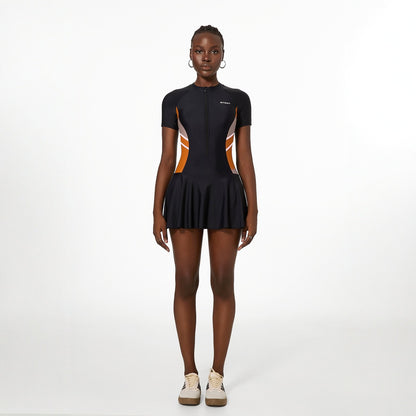 Maillot de bain de sport pour femme, une pièce, boxer, conservateur, mince, couvrant le ventre, natation de printemps