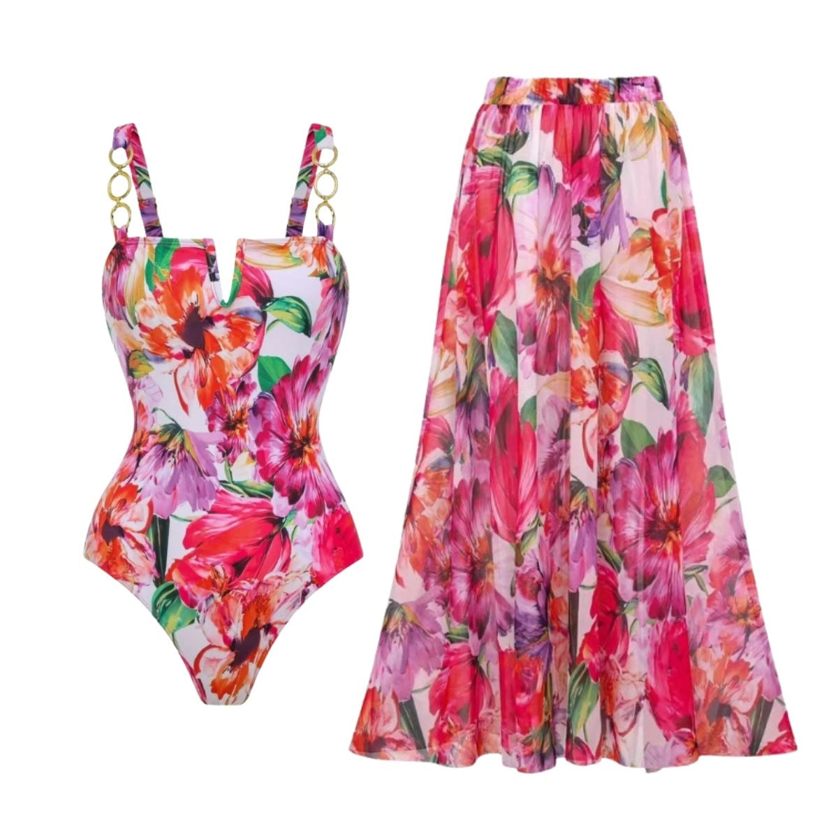 Swimsuit Long Skirt Suit